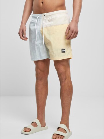 Urban Classics Board Shorts in Beige: front