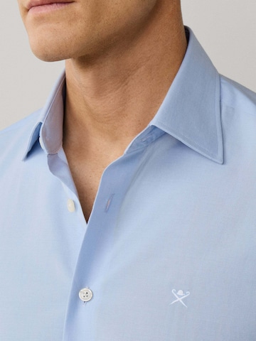 Hackett London Regular Fit Hemd 'END ON END' in Blau