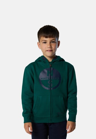 North Sails Sweatjacke in Grün: Vorderseite