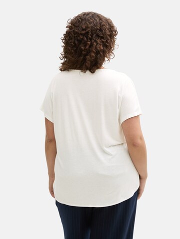 Tom Tailor Women + Shirt in Wit