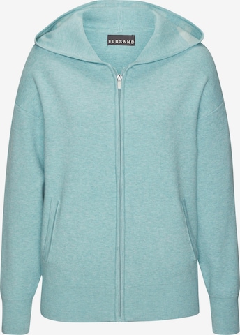 Elbsand Knit Cardigan in Blue: front