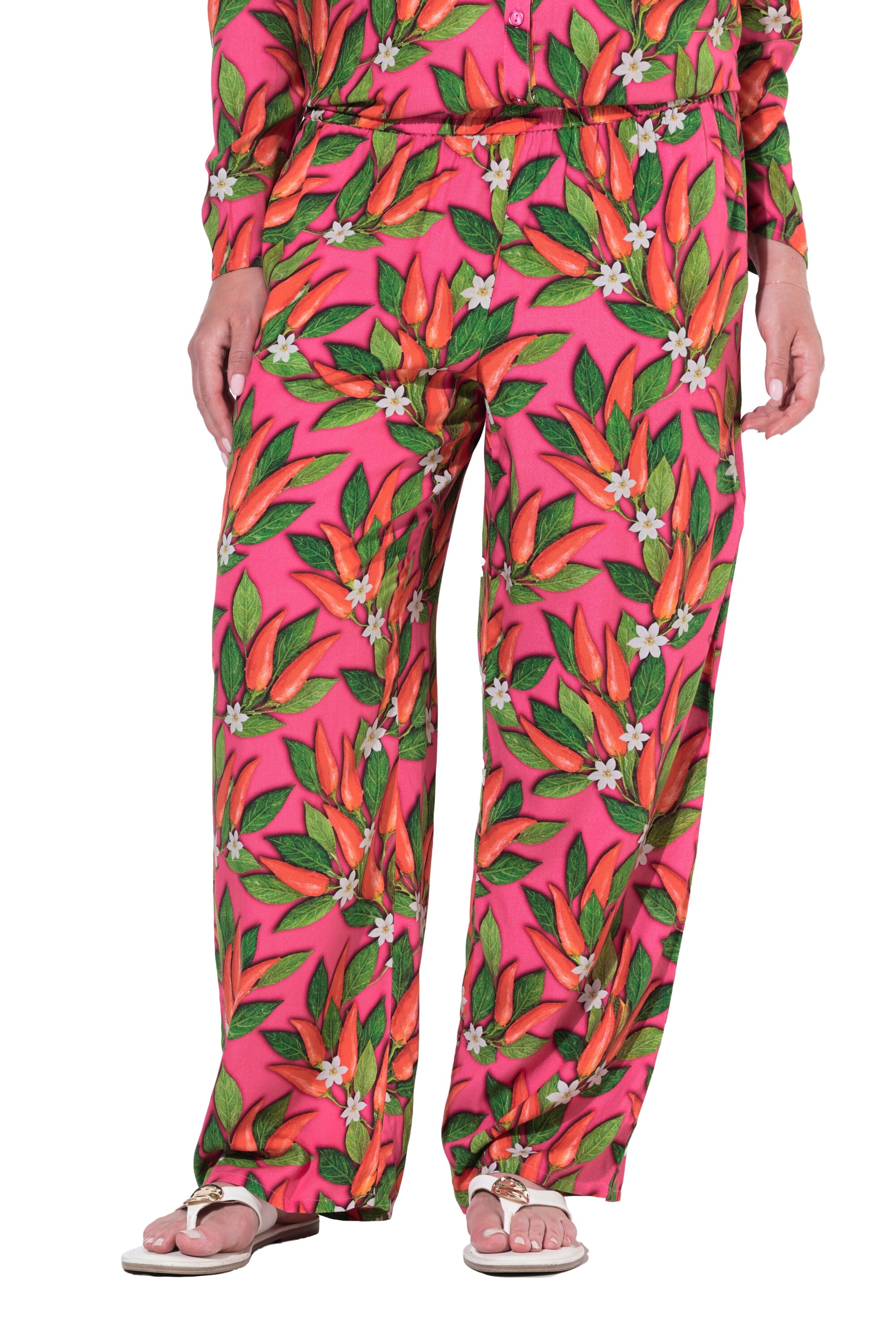 Angel of Style Loosefit Broek in Roze: voorkant