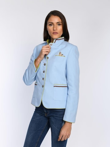 White Label by RoFa Blazer 'Janker aus Leinen-Baumwoll-Mix'‌‌‌‌‌‌ in Blau: Vorderseite