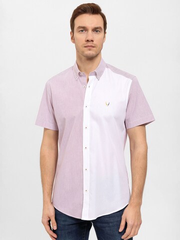 By Diess Collection Regular fit Button Up Shirt in Pink: front