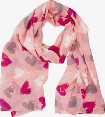 HARPA Scarf 'URA' in Pink: front