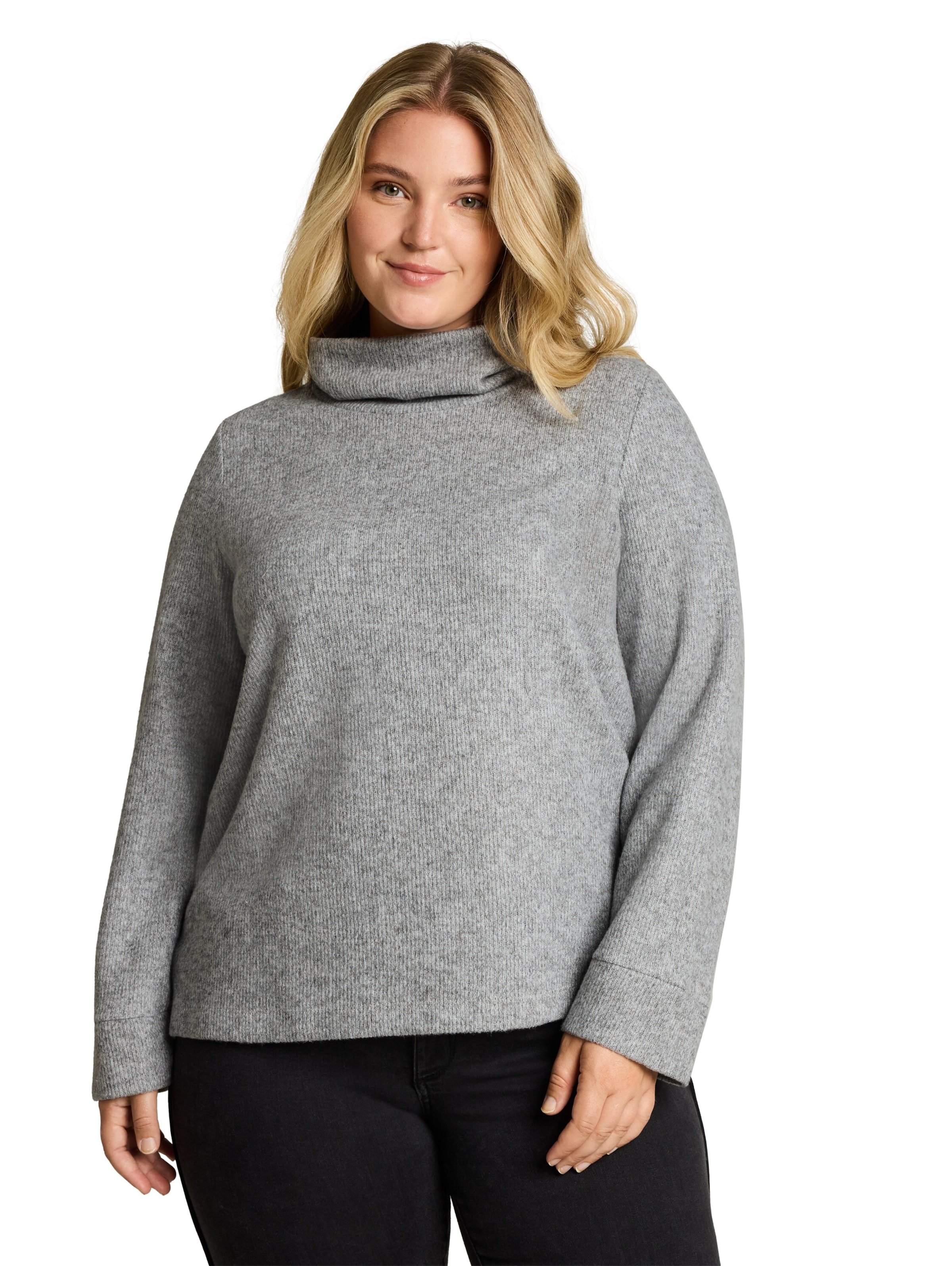 Tom Tailor Women + Svetr – šedá: přední strana