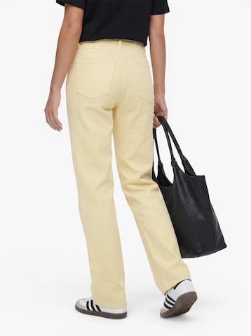 VERO MODA Wide leg Jeans 'VMTessa' in Yellow