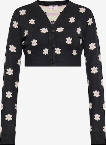 MYMO Gebreid vest in Zwart: voorkant