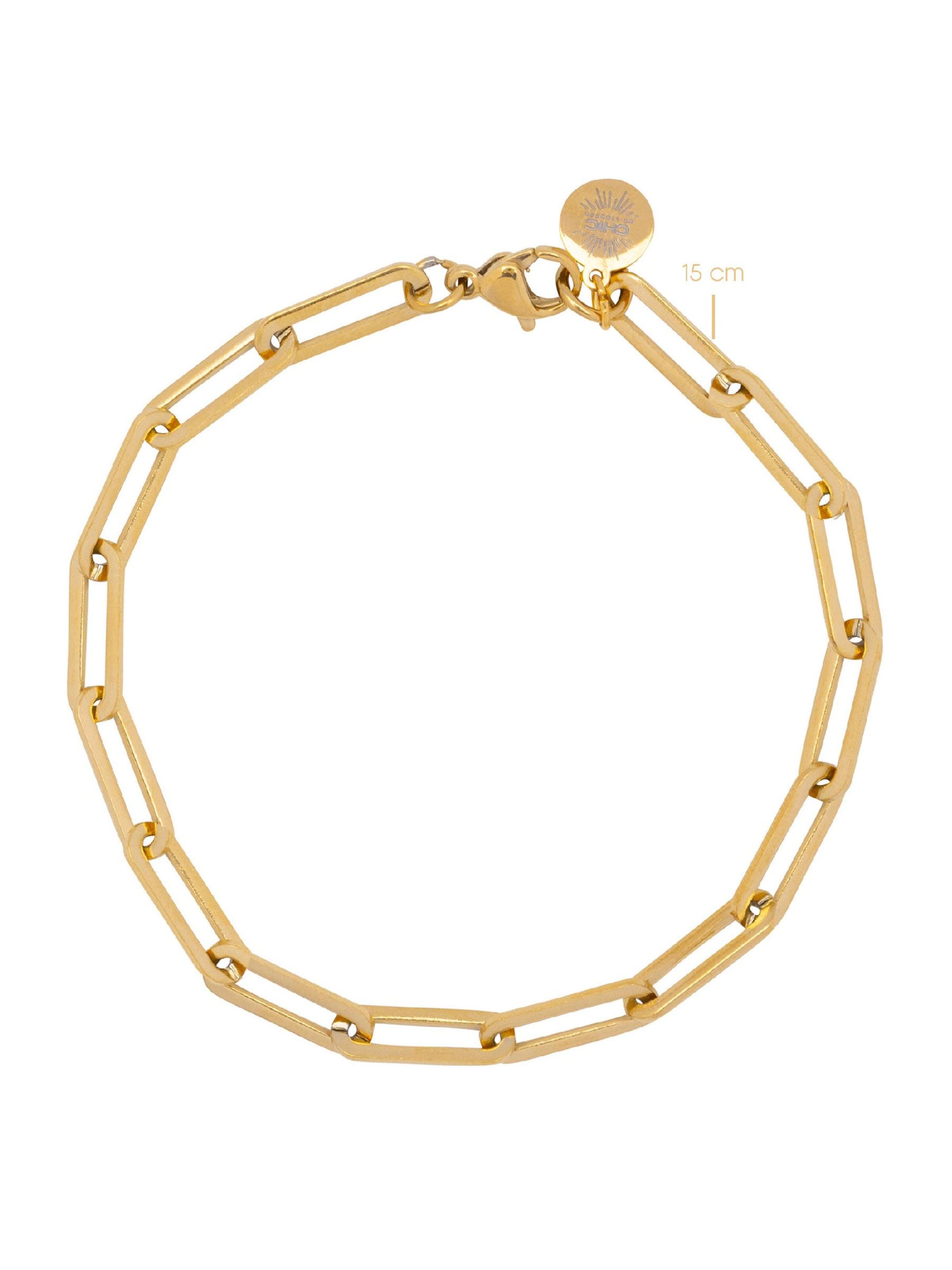 Bracelet 'Chain Link' Chic by Lirette en or