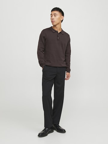 JACK & JONES Regular Pleated Pants 'Karl Pierre' in Black