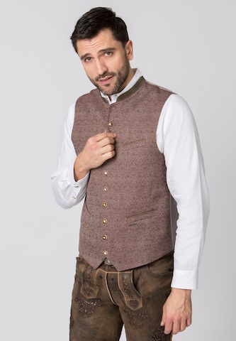STOCKERPOINT Traditional vest ' Roberto' in Red: front