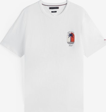 TOMMY HILFIGER Koszulka 'Palm Tree' w kolorze biały: przód