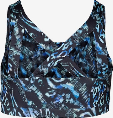 Active by Zizzi Bustier Biustonosz sportowy 'Ahina' w kolorze czarny