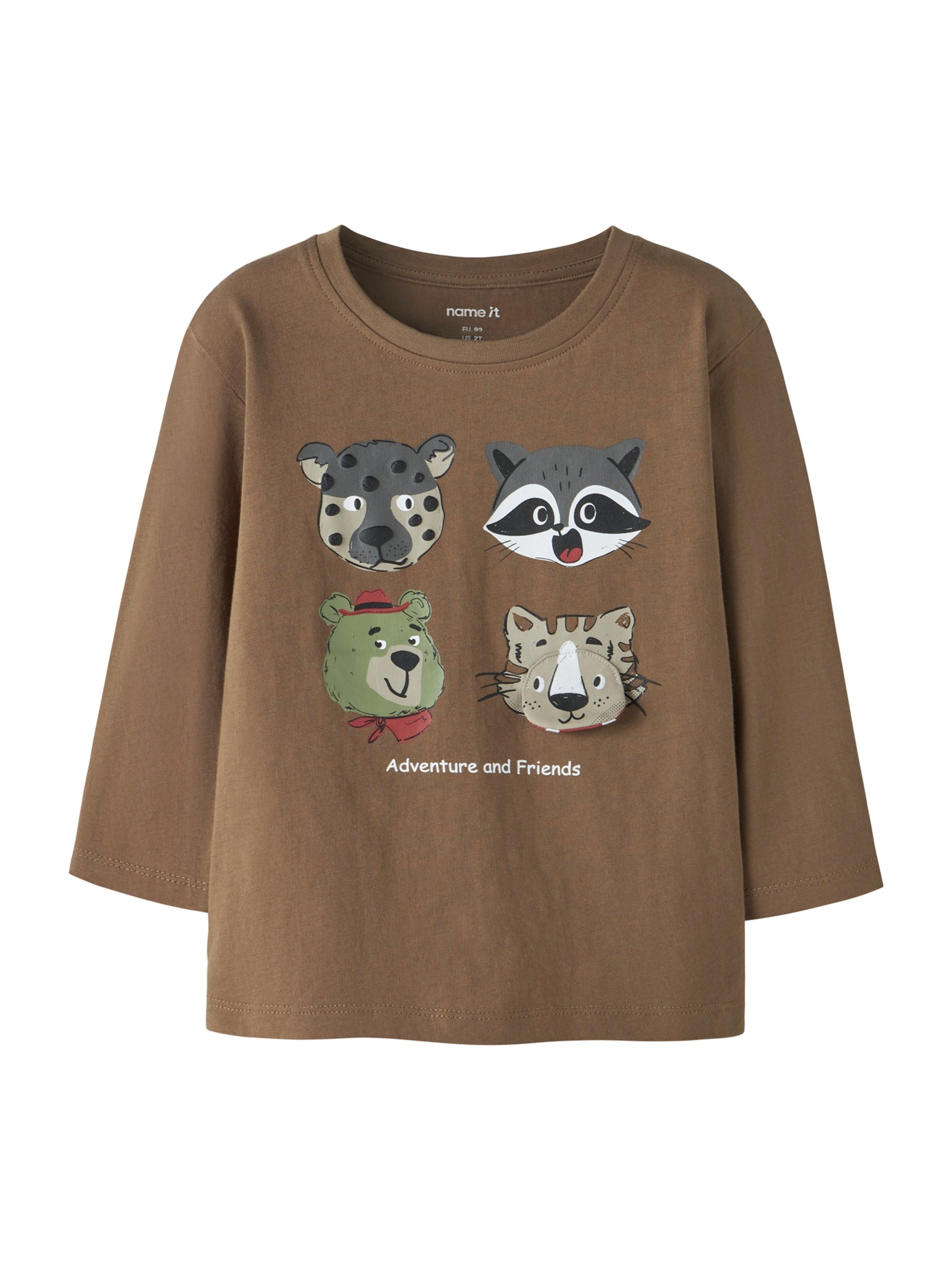 NAME IT - Camiseta 'NMMREXO' en marrón: frente