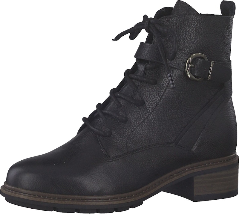 TAMARIS Schnürstiefelette in Schwarz TAMARIS Schnürstiefelette in Schwarz