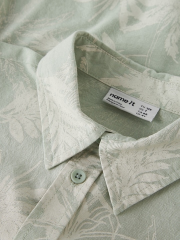 NAME IT Regular fit Button Up Shirt 'Hejon' in Green