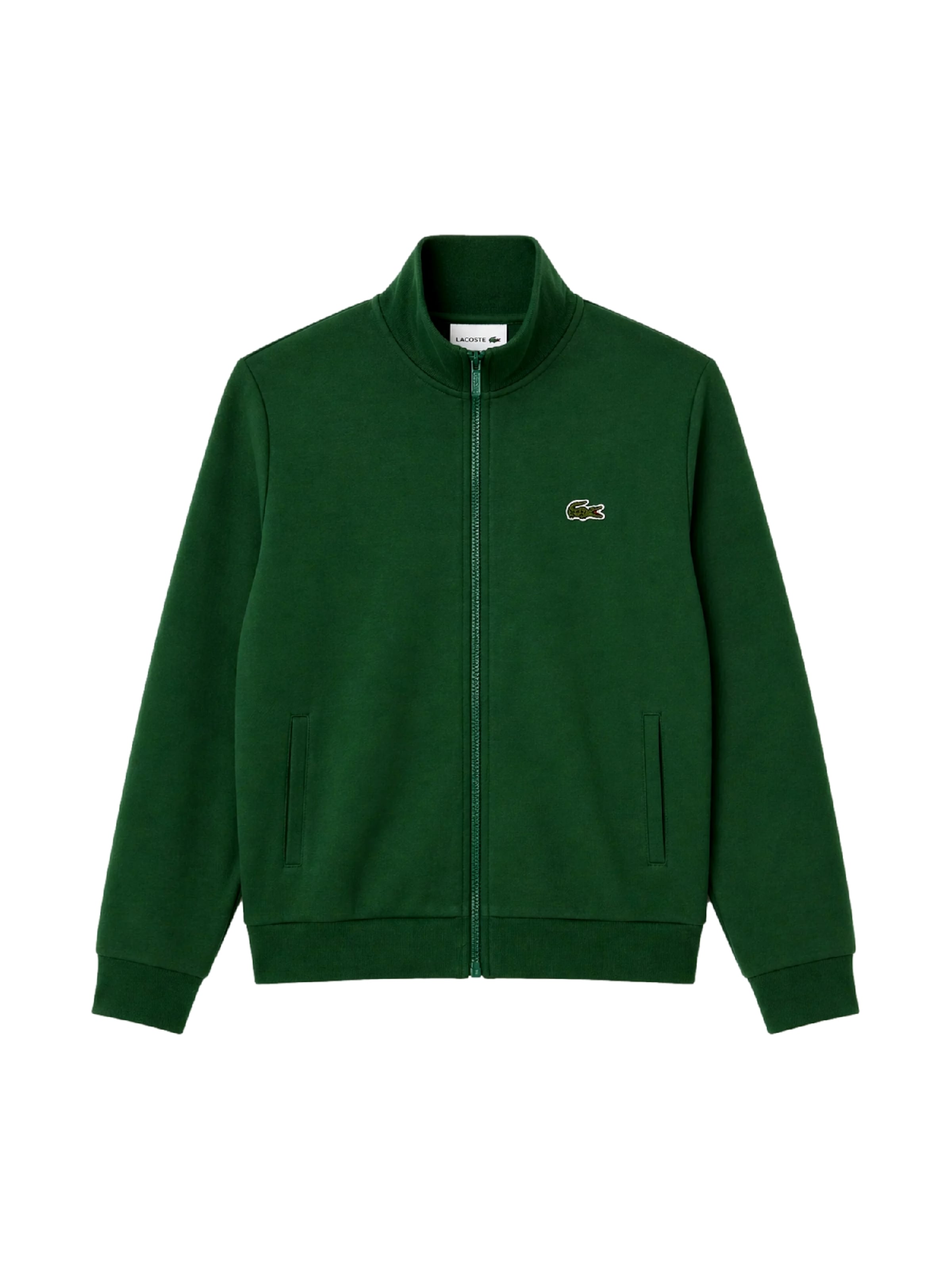 LACOSTE Sweat jacket in Green: front