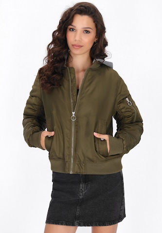 myMo ROCKS Between-season jacket in Green: front