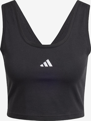 juoda ADIDAS SPORTSWEAR Sportiniai marškinėliai be rankovių 'Essentials': priekis