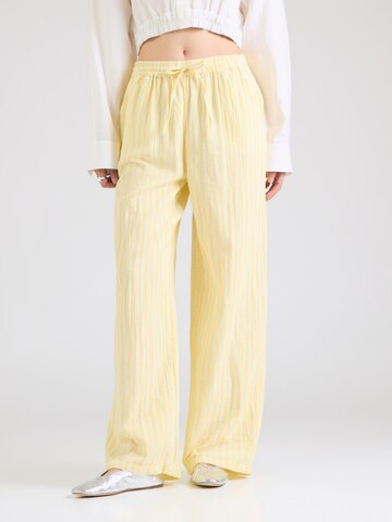 ONLY Bő szár Nadrág 'ONLTHYRA' - sárga: elől