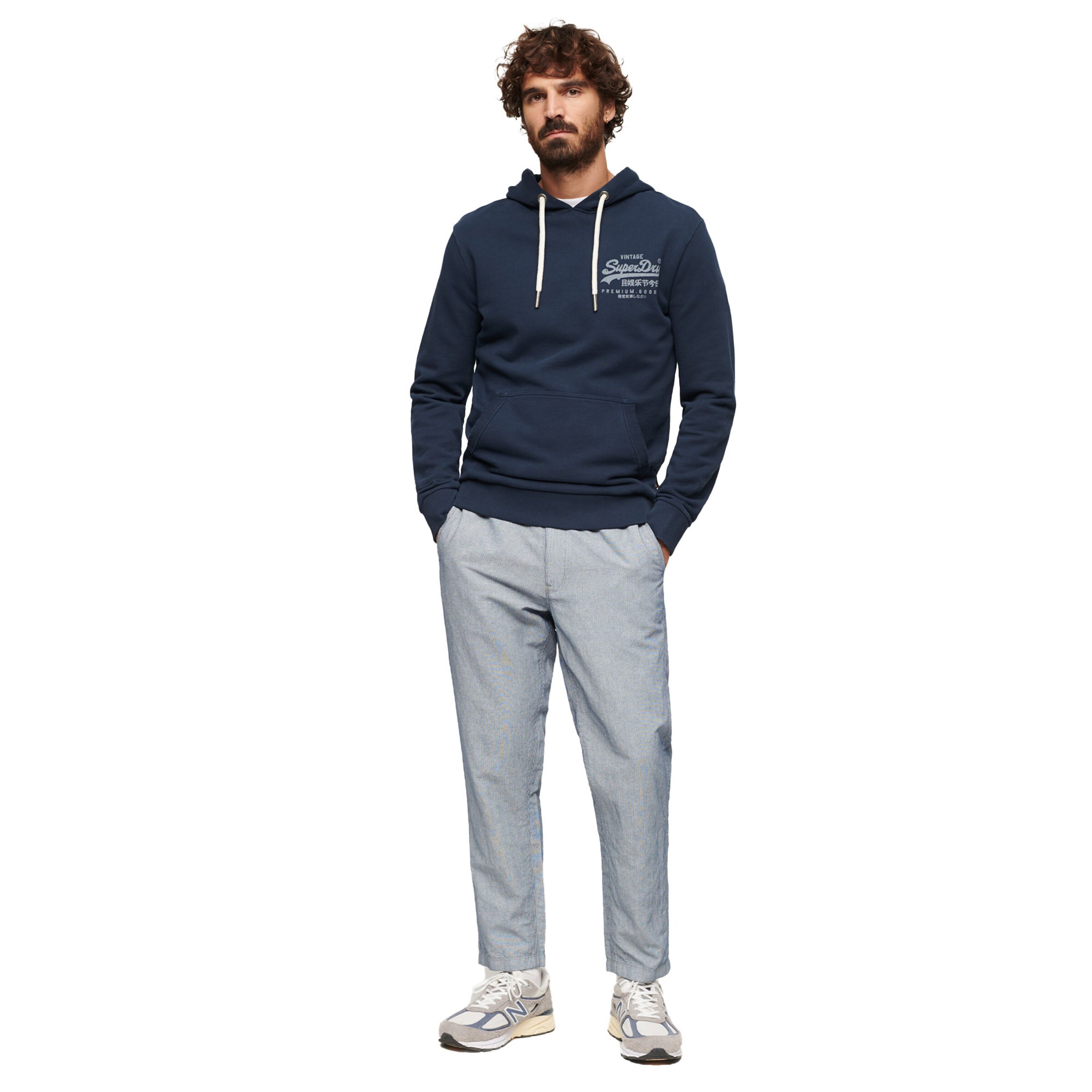 Sweat-shirt 'Heritage' Superdry en bleu