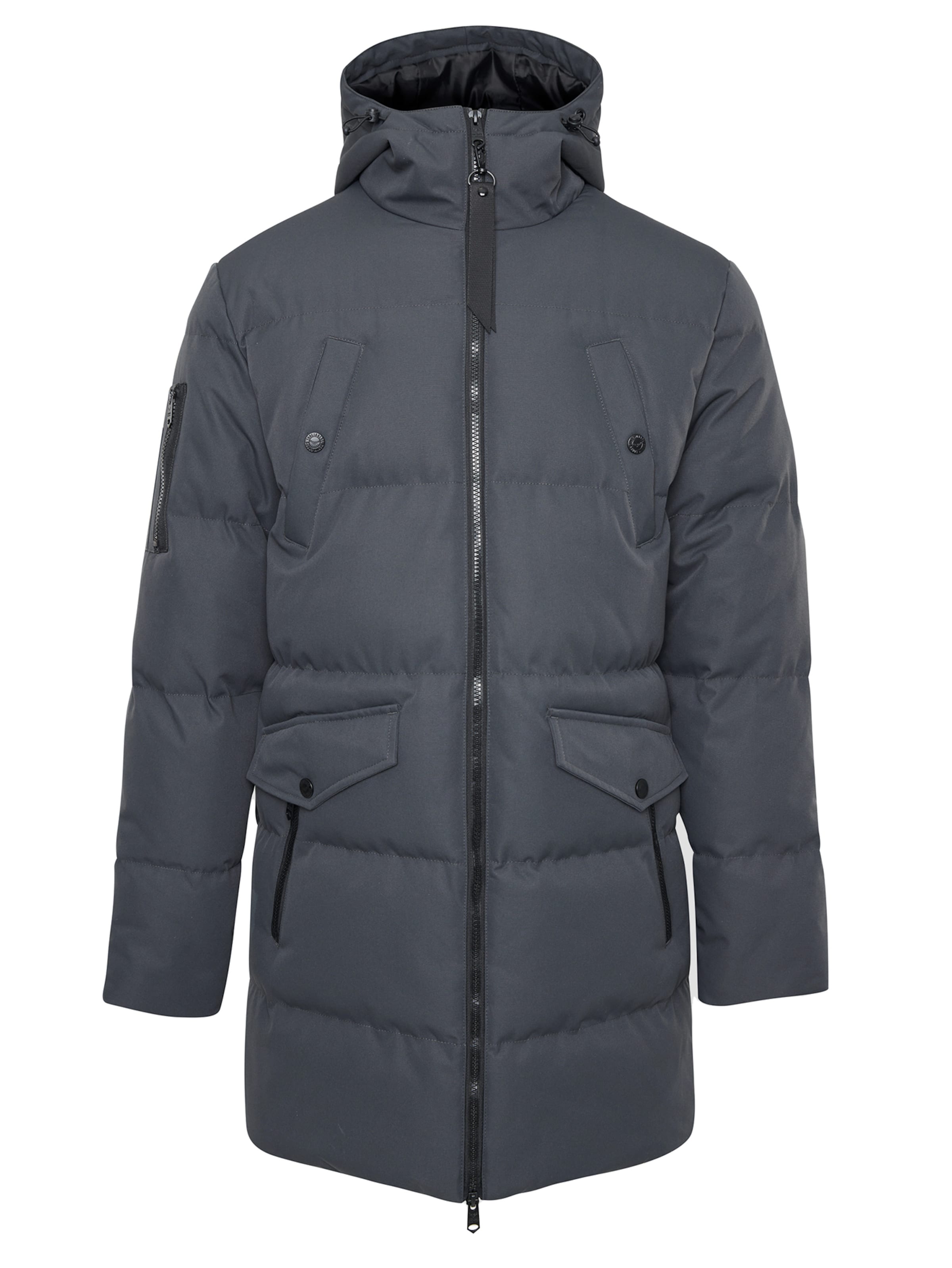 Threadbare Winter coat 'Tingley' in Grey: front