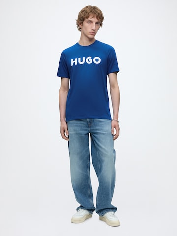 HUGO Μπλουζάκι 'Dulivio' σε μπλε