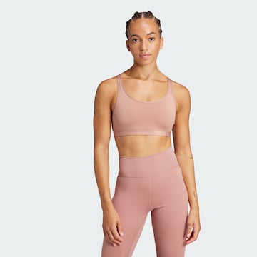 ADIDAS PERFORMANCE Bustier Sport bh 'All Me Essentials' in Rood: voorkant