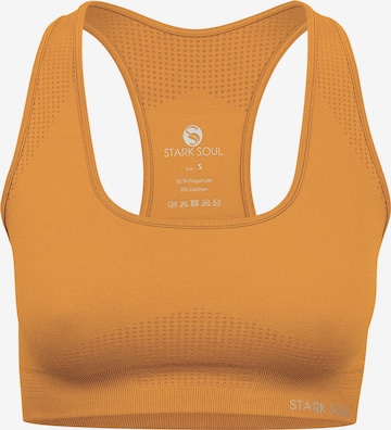 Bustier Soutien-gorge de sport Stark Soul en orange : devant