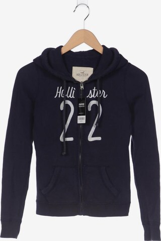 HOLLISTER Sweatshirt & Zip-Up Hoodie in XS in Blue: front