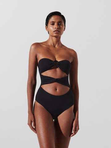 Karl Lagerfeld Swimsuit in Black: front