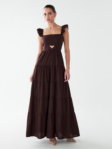 BWLDR Summer dress 'Elsi' in Brown: front
