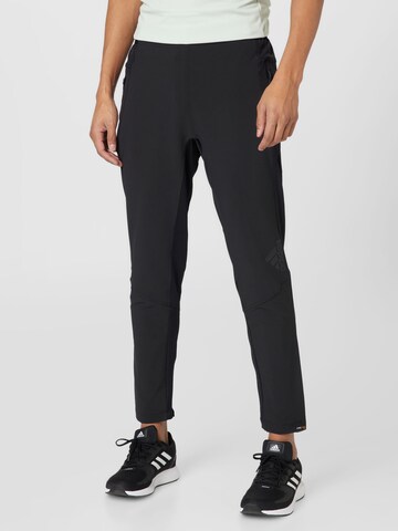 ADIDAS SPORTSWEAR Regular Sports trousers 'D4T Workout Cordura' in Black: front