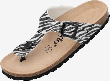 Palado Pantolette 'Kos Wild' in Weiß: Vorderseite