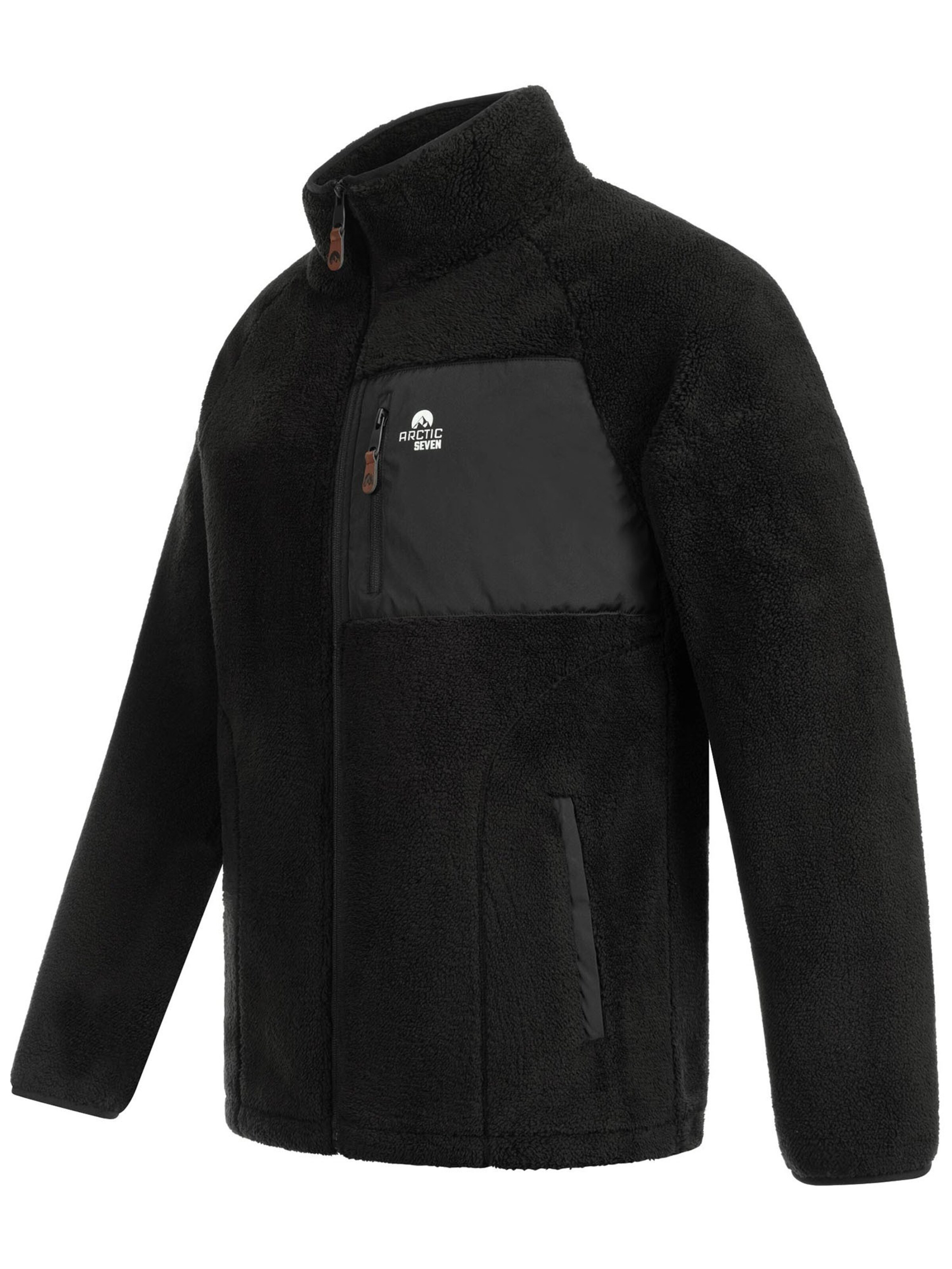 Arctic Seven Funktionsfleecejacke 'AS415' in Schwarz