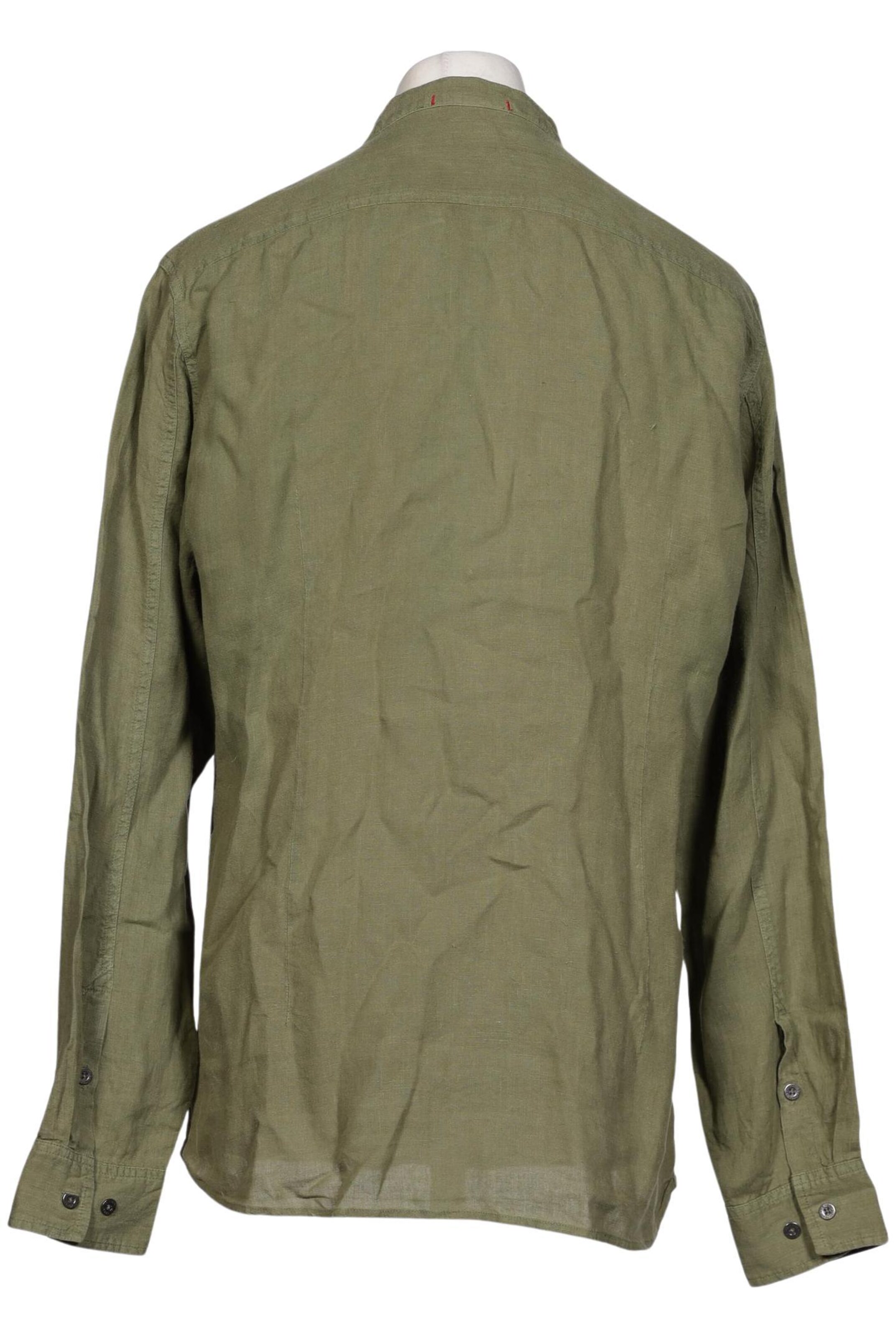HempAge Button Up Shirt in L in Green