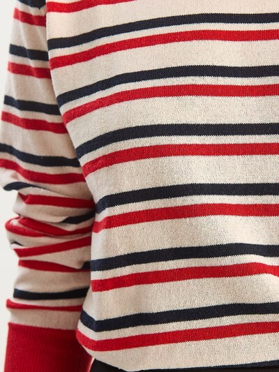 Pullover Bianco Lucci di colore rosso / nero / bianco, Visualizzazione prodotti