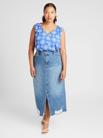 Camicia da donna 'CARBLUES' di ONLY Carmakoma in blu