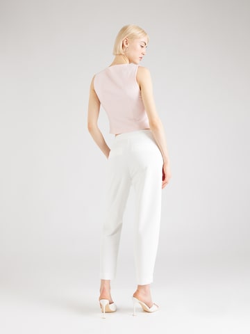 Gang Tapered Pleat-Front Pants 'STELLA' in White