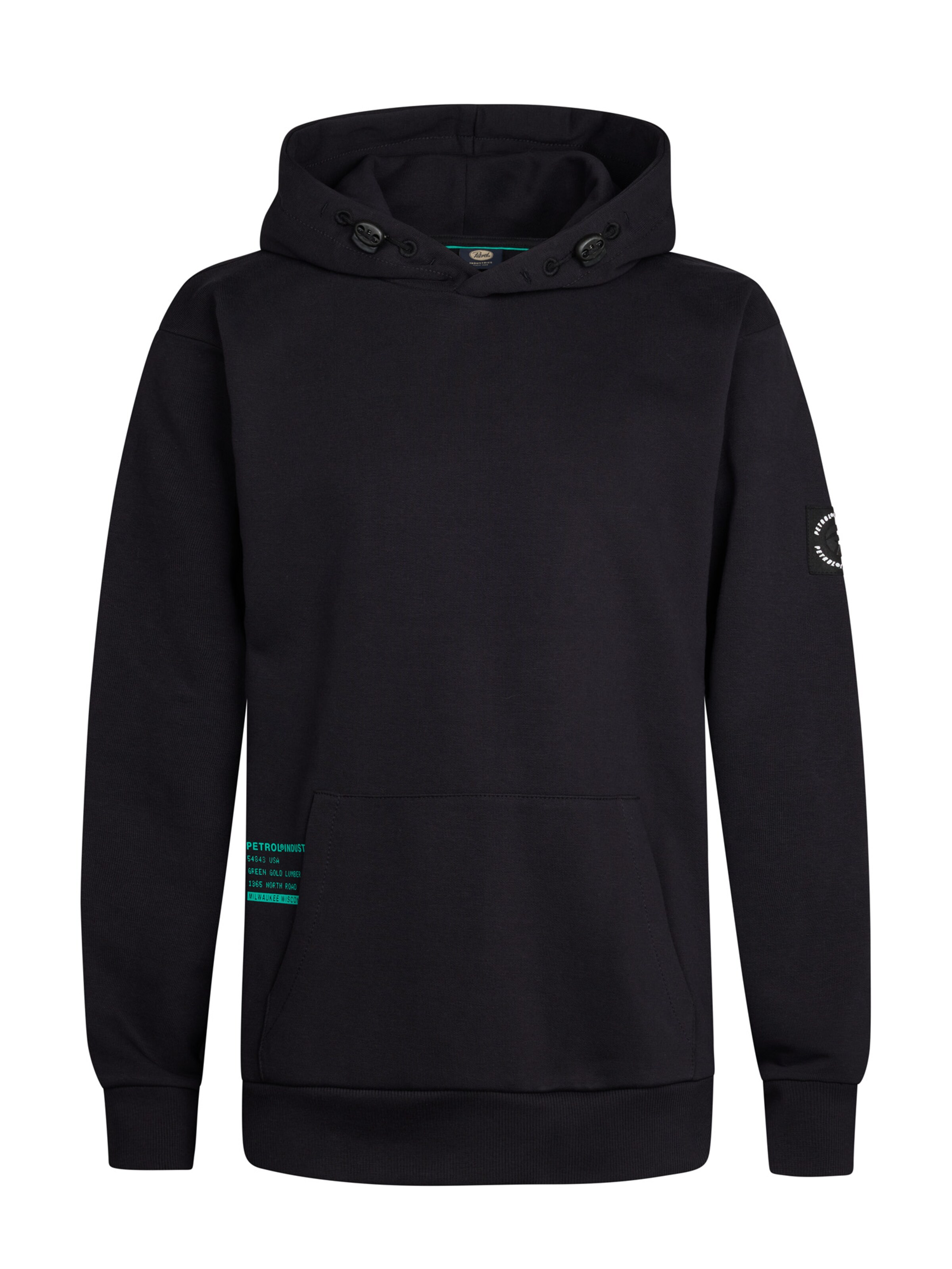 Petrol Industries Sweatshirt 'Mendocino' in Black: front
