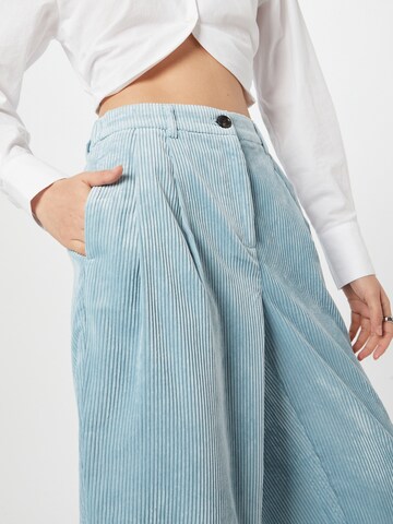 MSCH COPENHAGEN Loose fit Pleat-Front Pants in Blue