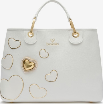 Borsa a mano 'Beth Patch' di Braccialini in bianco: frontale