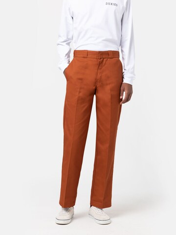 DICKIES Regular Trousers '874 Original' in Brown: front