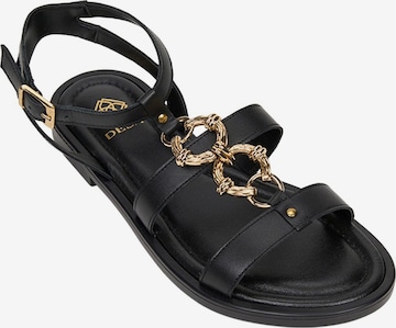 Desa - Sandalias 'Sandalen' en negro: frente