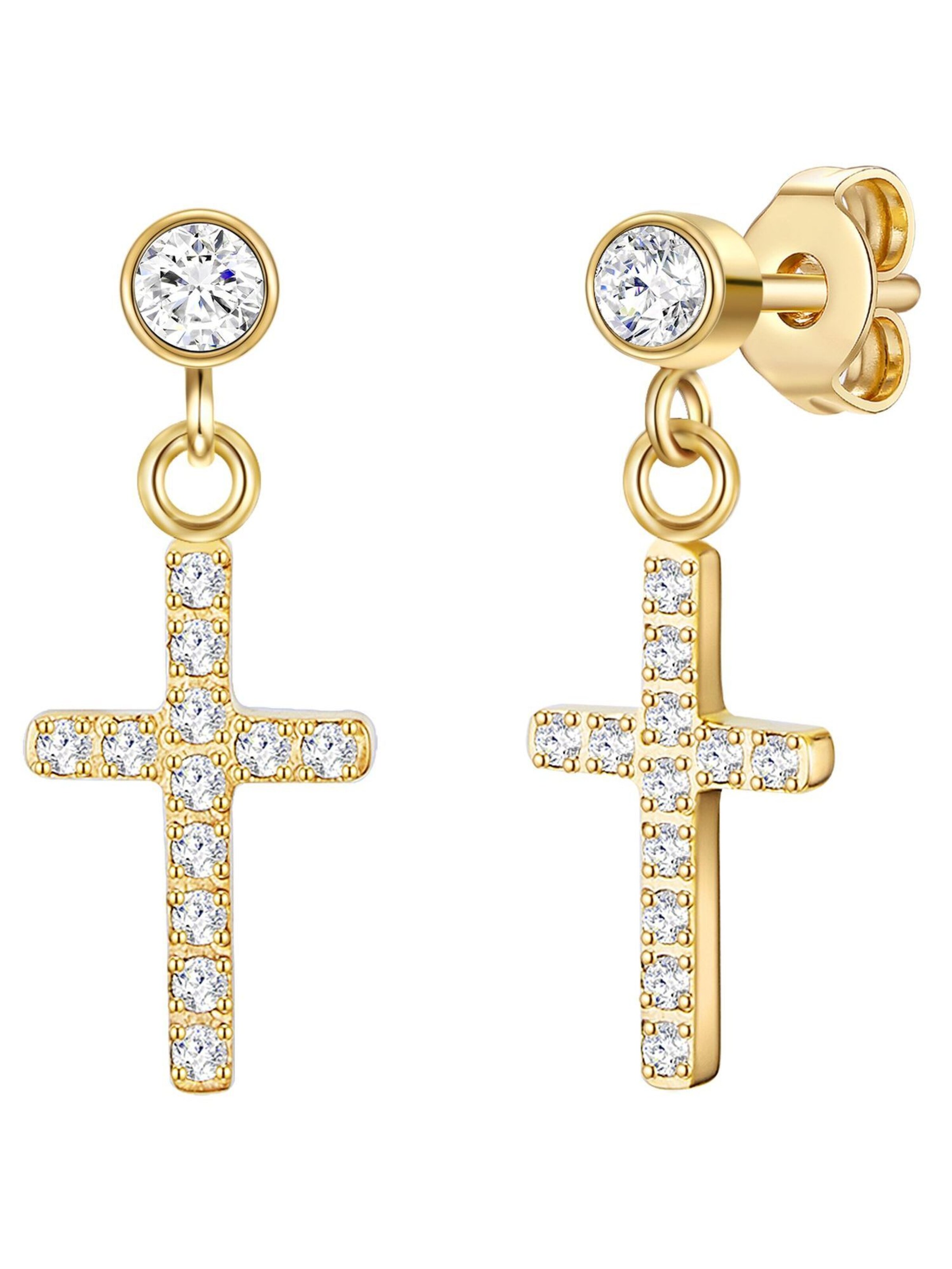 Eastside Earrings in Gold: front