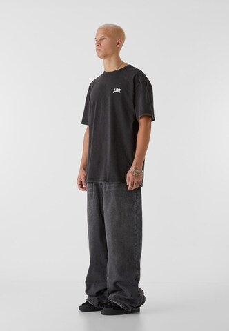 Lost Youth Shirt 'Pizza Essentials' in Zwart