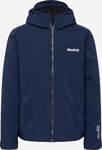 HOLLISTER Демисезонная куртка в Синий: спереди