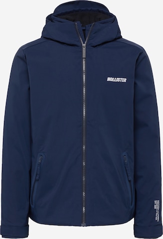 Veste mi-saison HOLLISTER en bleu : devant