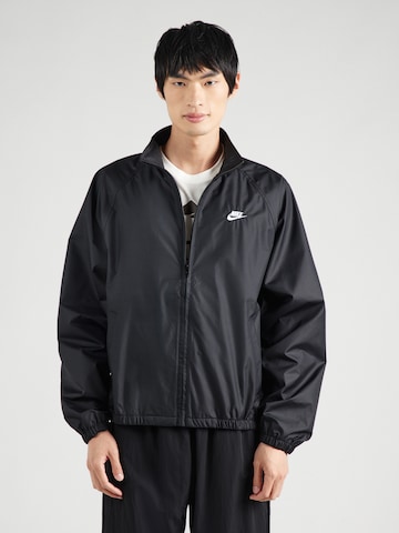 Nike Sportswear Преходно яке в черно: отпред