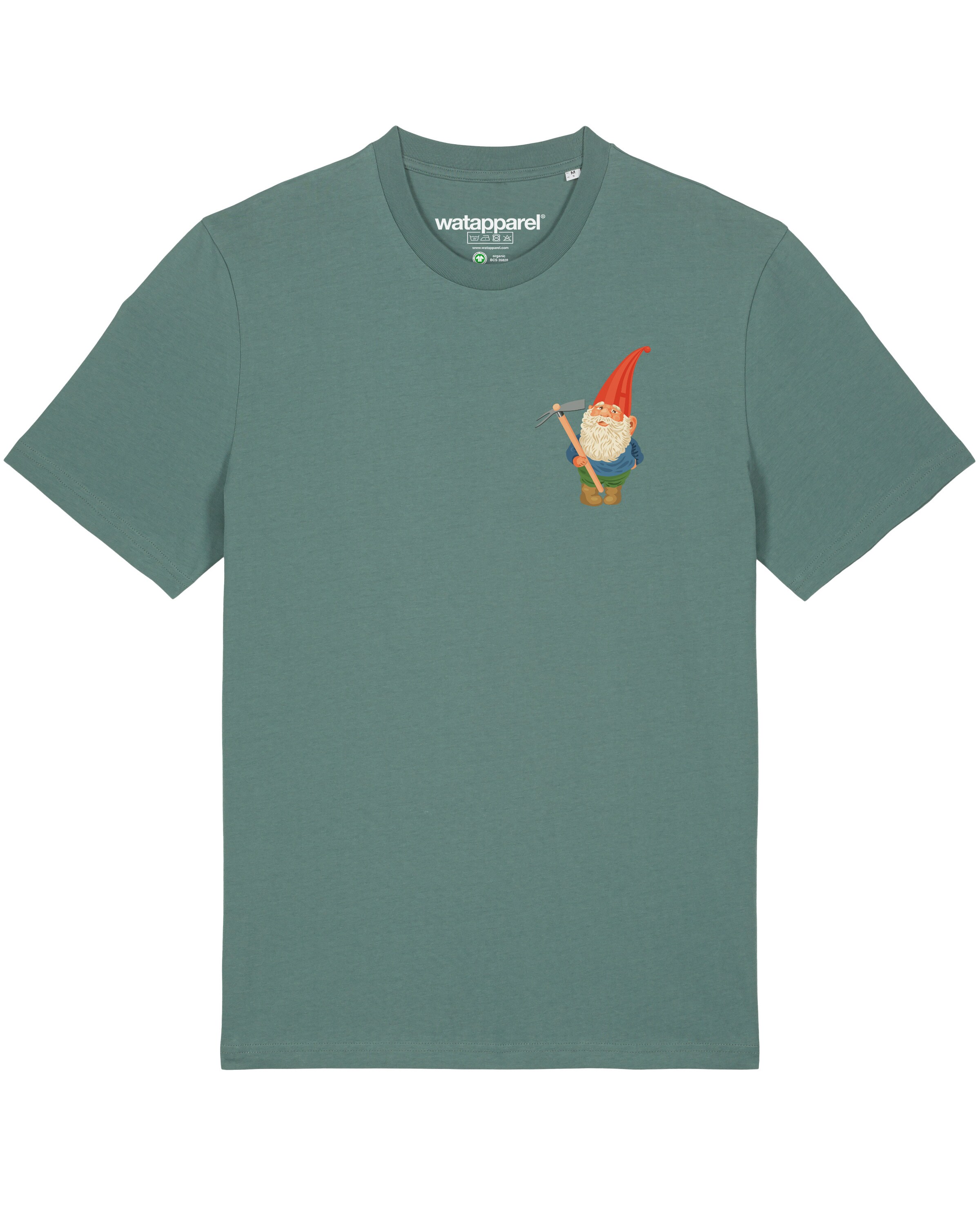 Maglietta ' Gartenzwerg ' di Watapparel in verde: frontale
